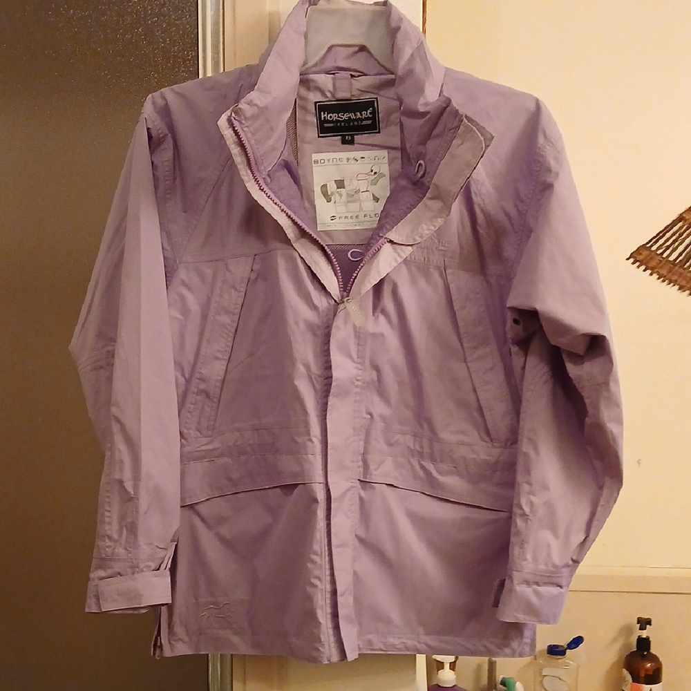 Horseware Ireland Women's Purple Raincoat/Jacket/windbreaker W‎ Hood.. Sz.XS